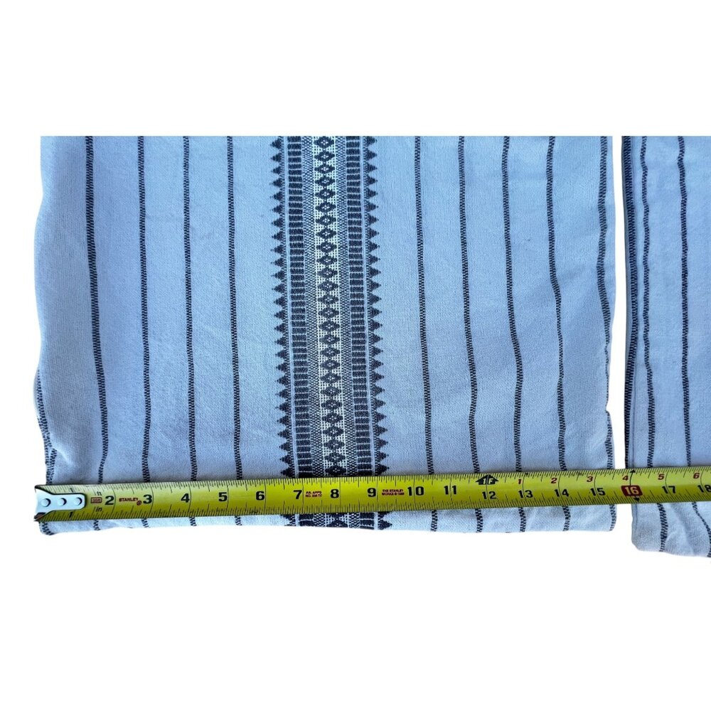Urban86 Pair Of Striped Cotton Pillow Covers Zippered 22.5” x 15.5” - Picture 5 of 5